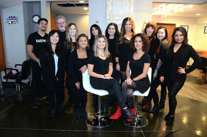 The team in the salon